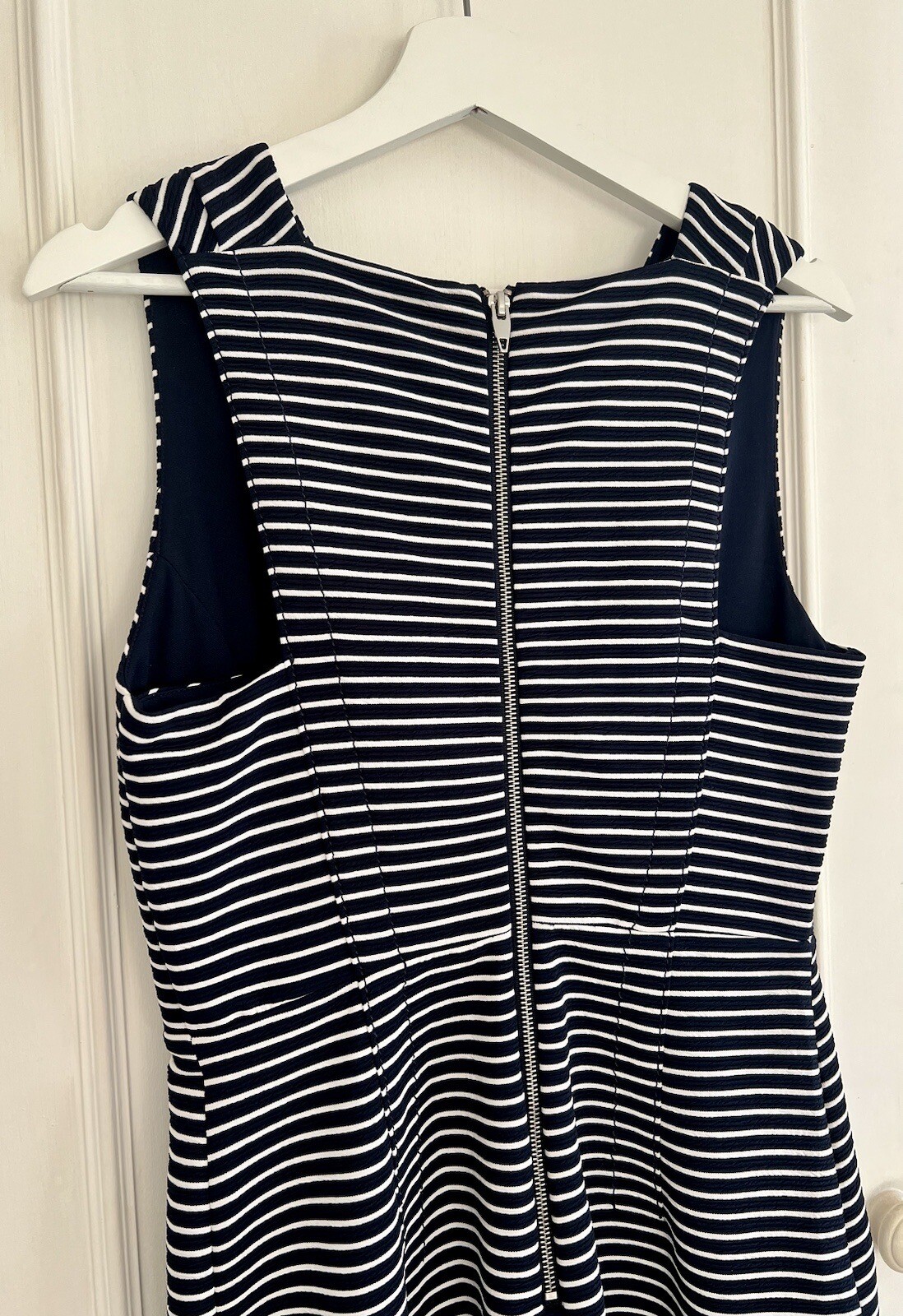 SFERA Navy and White Stripe Bodycon Dress Size Medium (New)