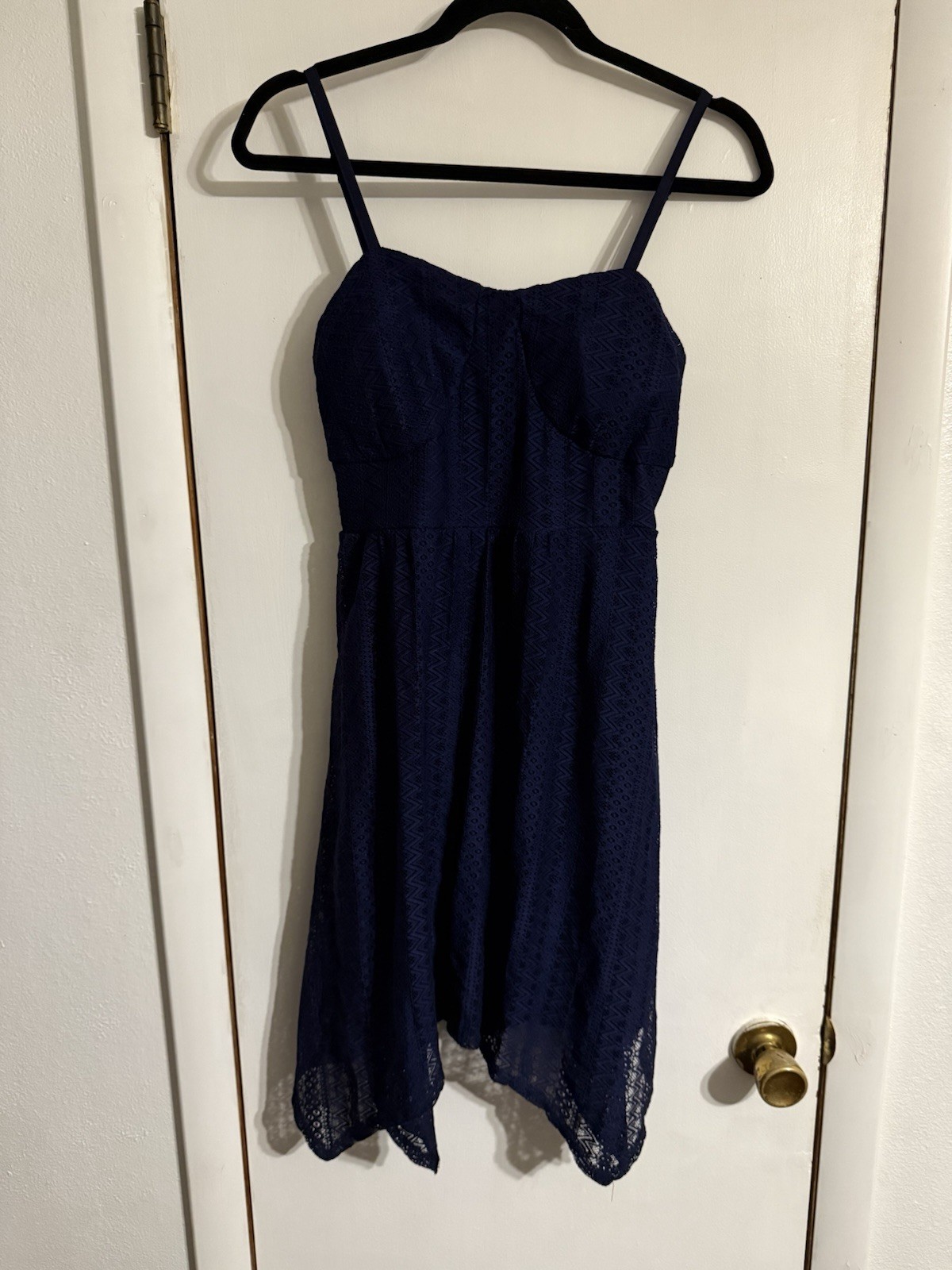 No Boundaries Handkerchief 4th Festival Celebrate Juniors Bra Dress Size Large
