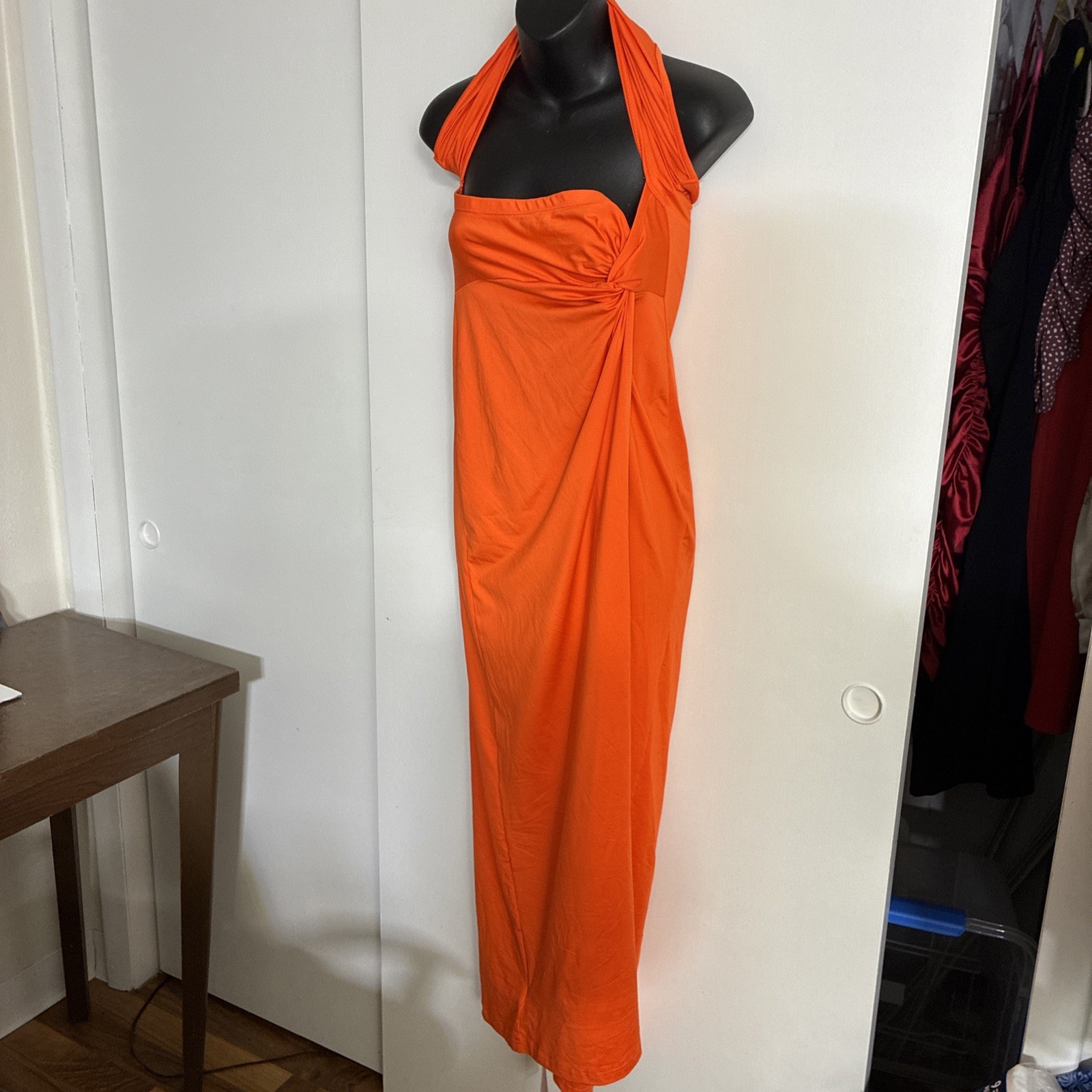 Shein Women’s Sleeveless. Size L. Orange Dress. New with Tags Never Worn