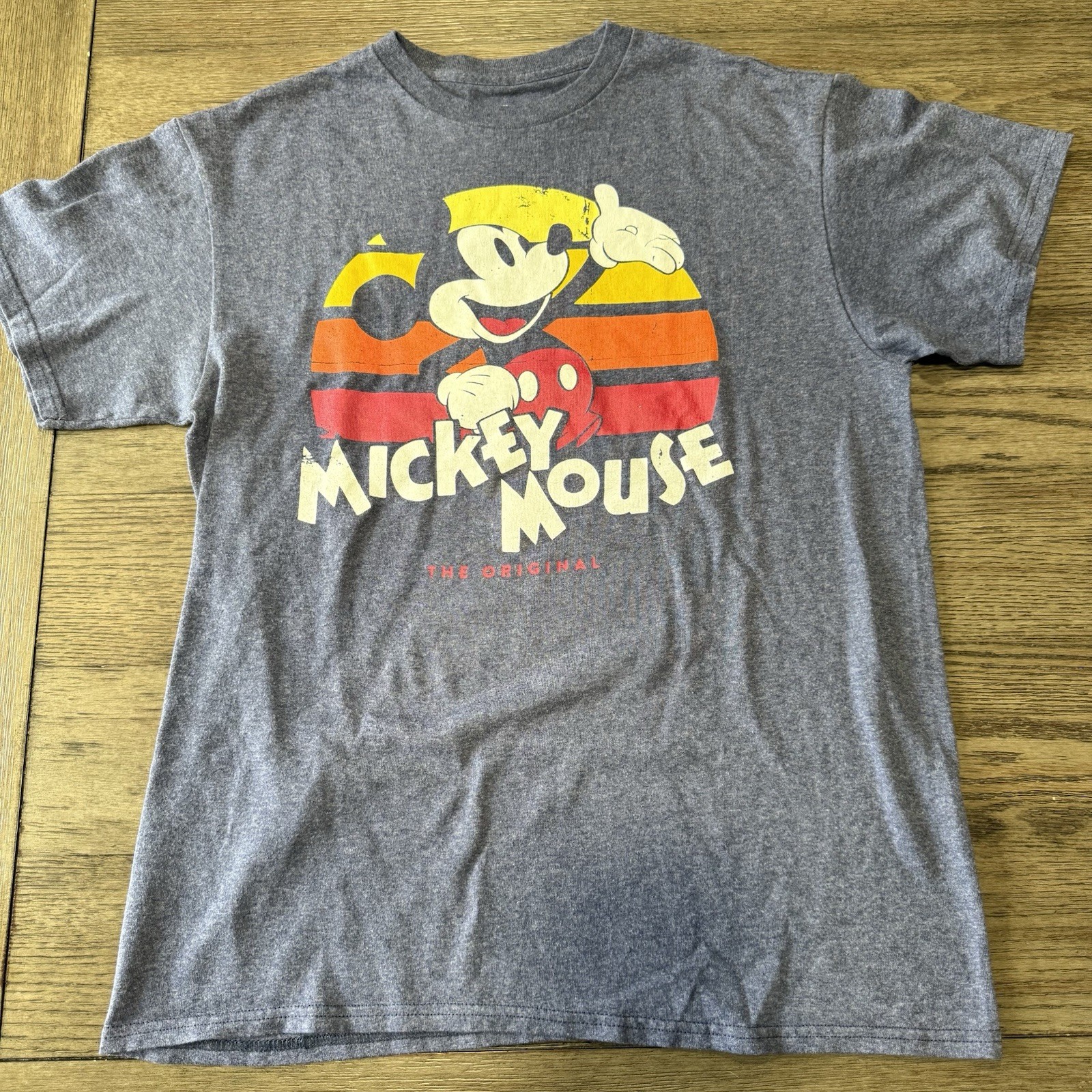 Disney Mickey Mouse The Original Medium Blue Cotton Poly Blend