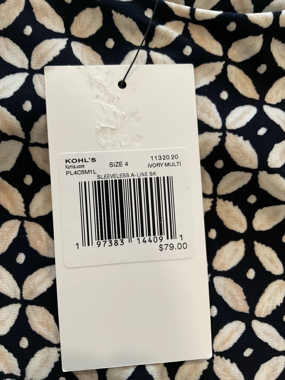 Harper Rose Dress , Sleeveless A-line, Size 4, New With Tags, Black & Ivory