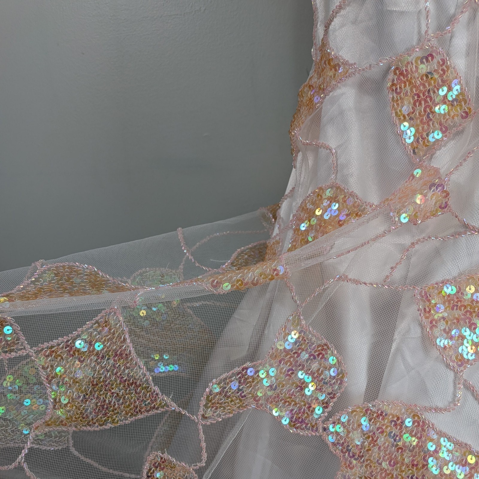 Cassandra Stone Prom Dress Maxi Gown 4 Pink Fairy Princess Mermaid Bead Halter