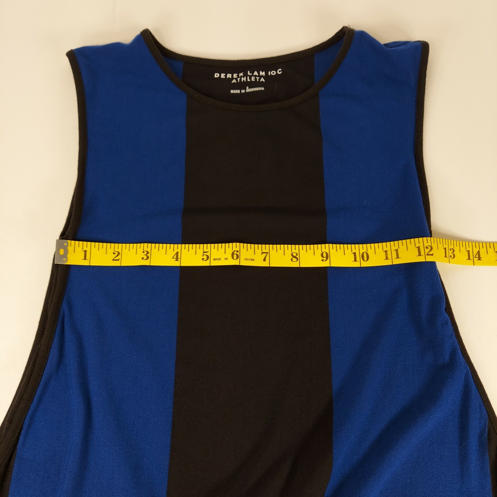 $148 DEREK LAM 10 C CROSBY ATHLETA WOMEN’S SIZE SMALL BLACK BLUE FLUID DRESS VGC