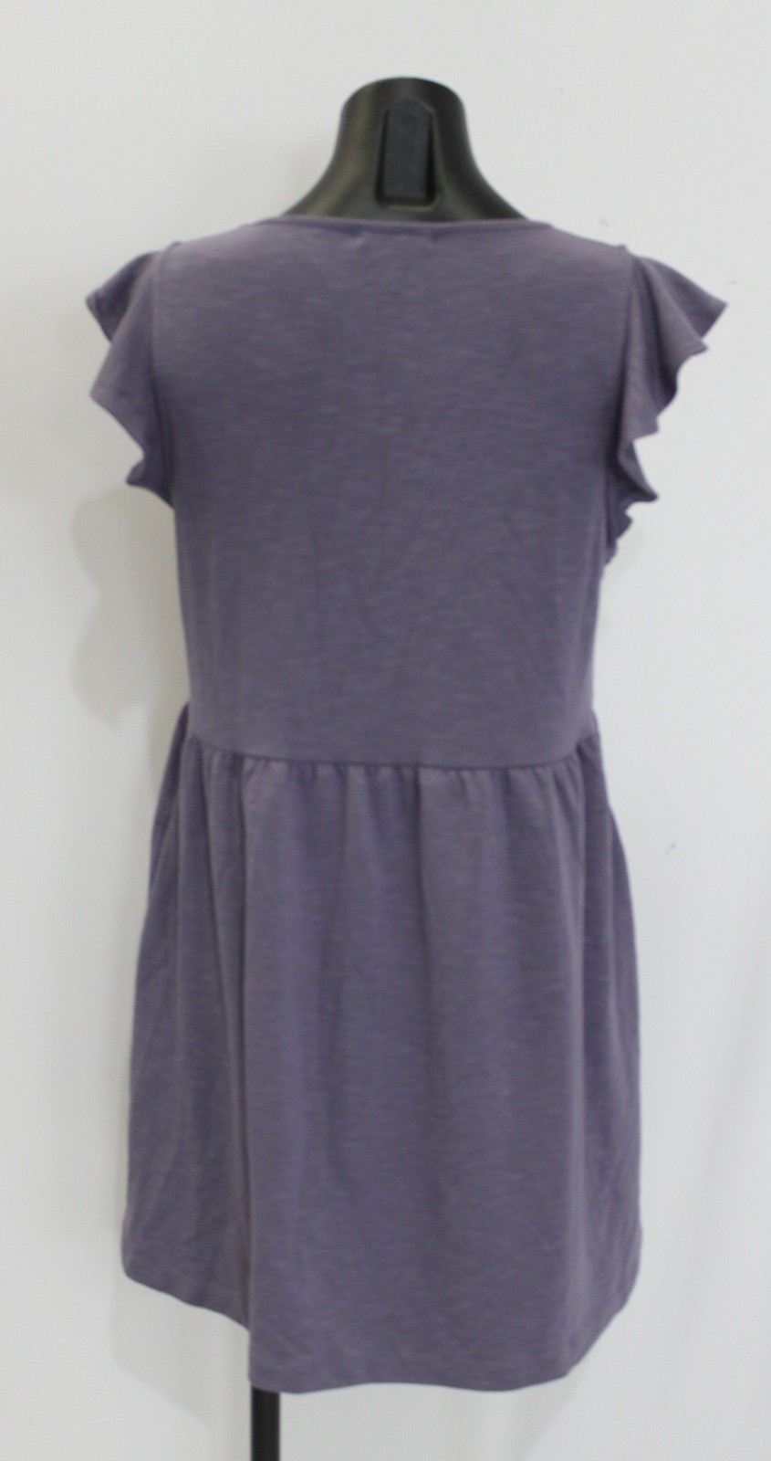 Nine Britton Women’s Petite Louisa Flutter Sleeve Dress EH6 Purple Large NWT