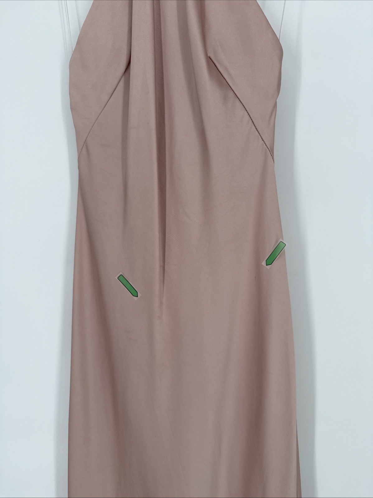 Significant Other Size US 2 Vienna Satin Blush Pink Slip Midi Dress New Flaw