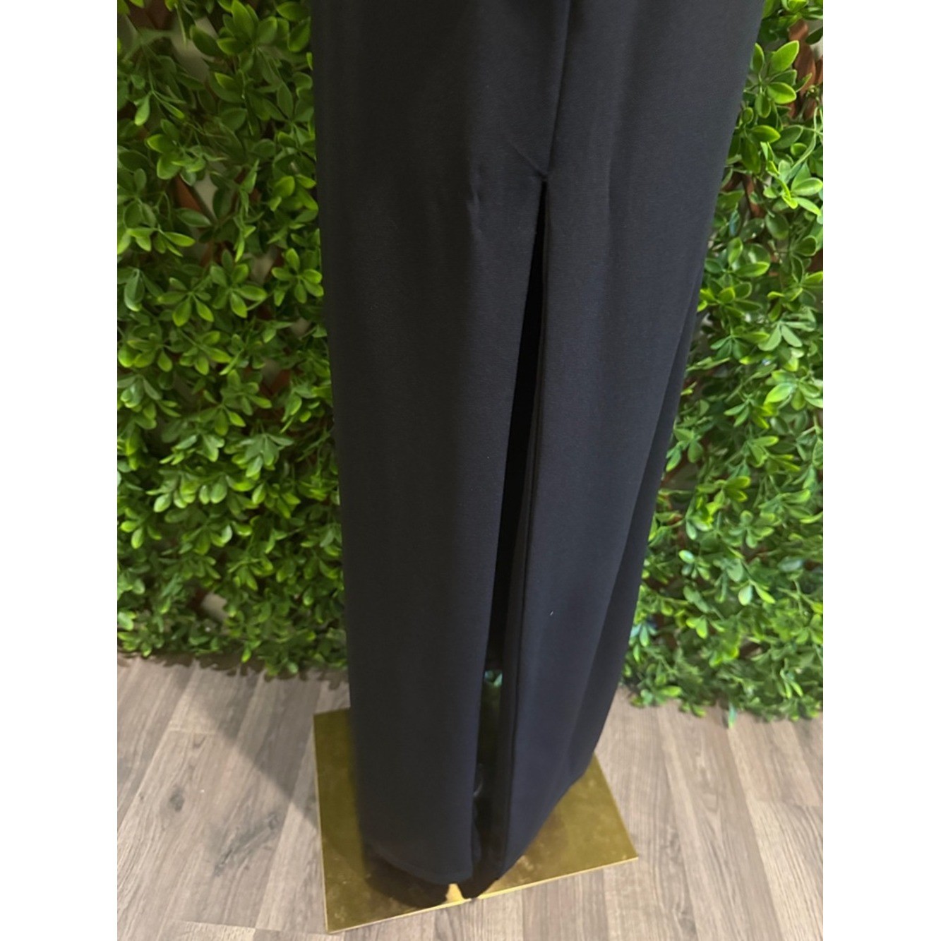 NWT- Romantic Existence Black Column Maxi Dress