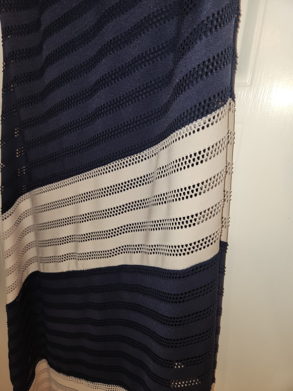 Beige by ECI Navy/White Sleeveless Colorblock Maxi Dress, M – MSRP $100
