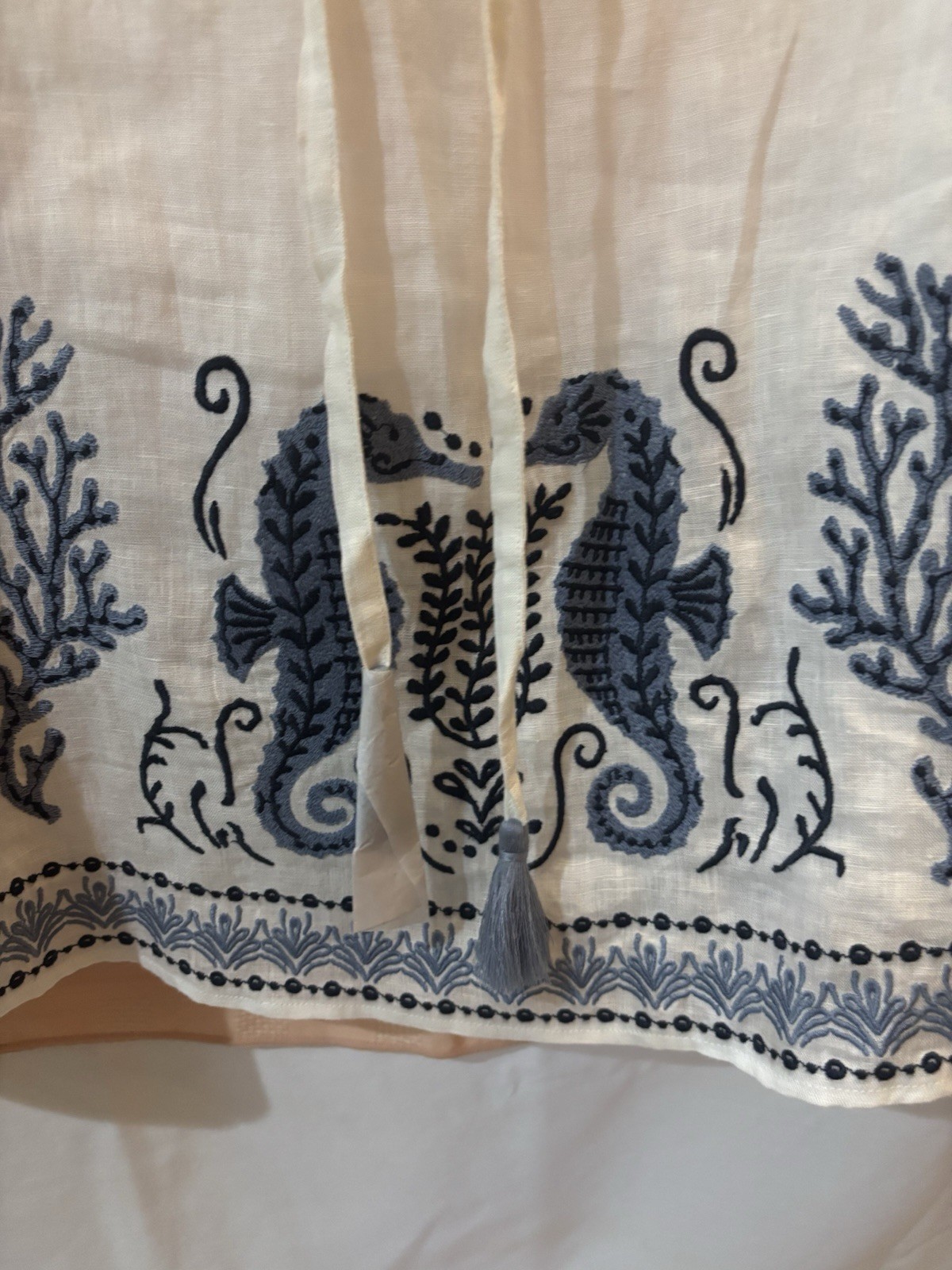 Spartina 449 Hamilton Embroidered Sea Life Wynona Dress NWT Size XL