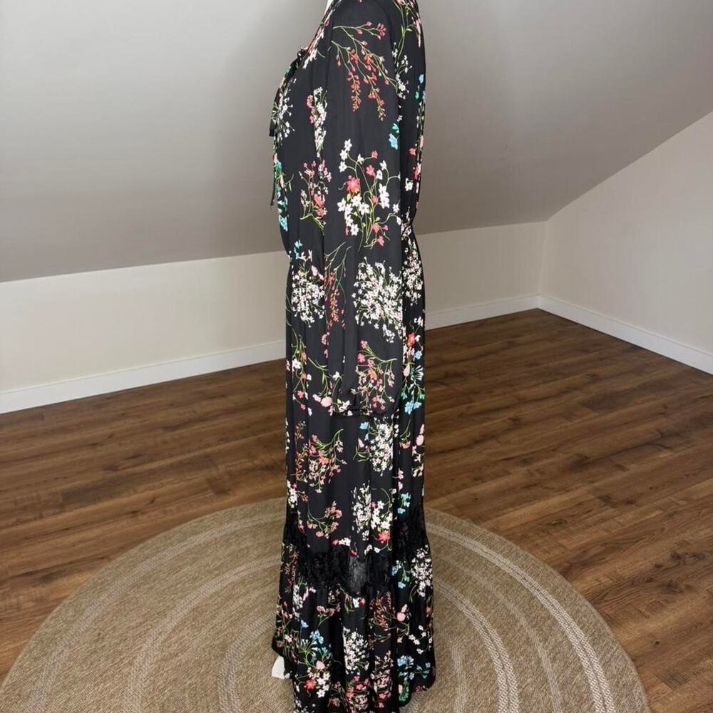 Lane Bryant Maxi Dress Cottagecore Witchy Boho Practical Magic Lace Trim Flowy