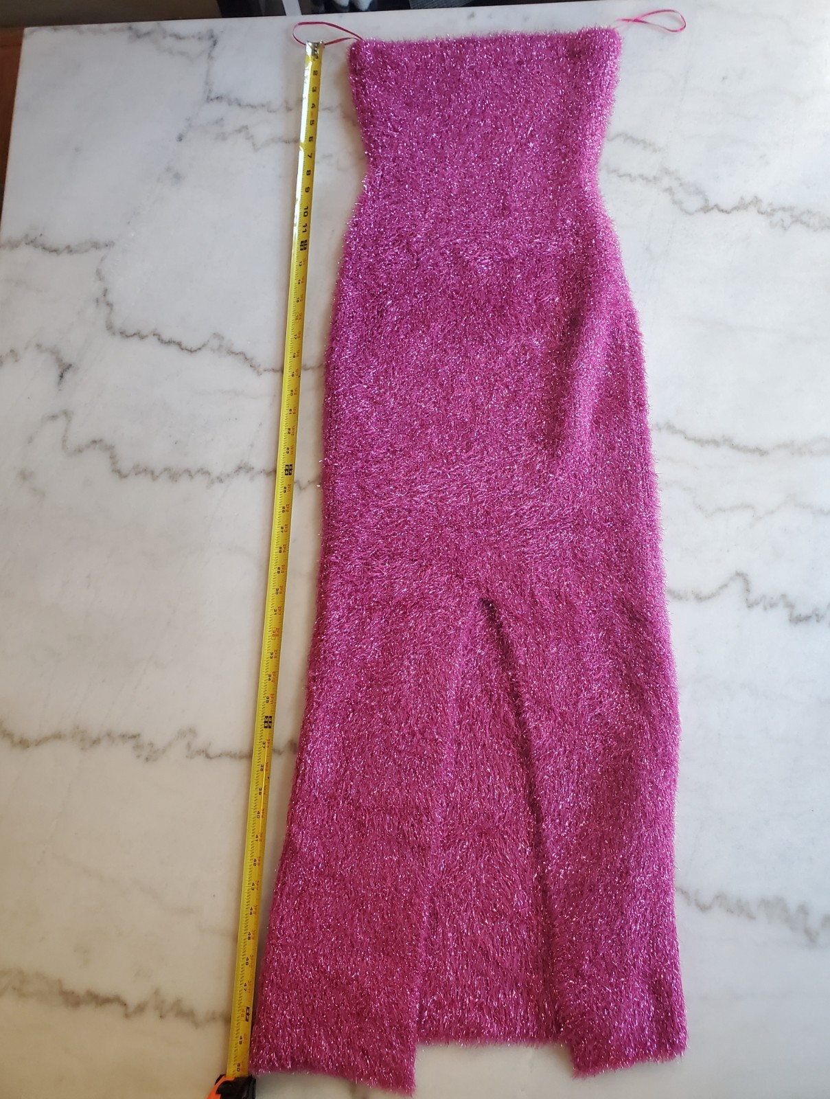 Salty Pink Metallic 60% polyester 20% Acrylic 20% Metallic Dress Women’s M A2