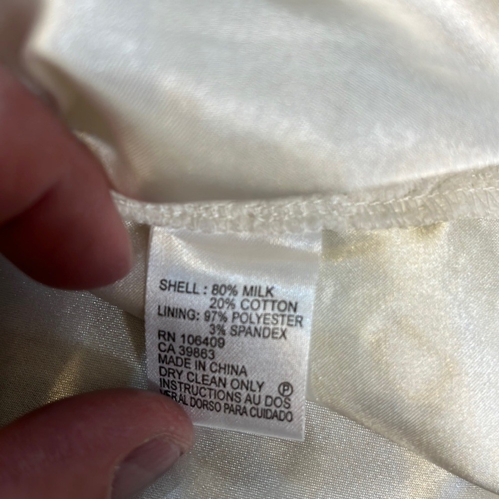 NWT WAYF Short White Crepe Dress- Size M