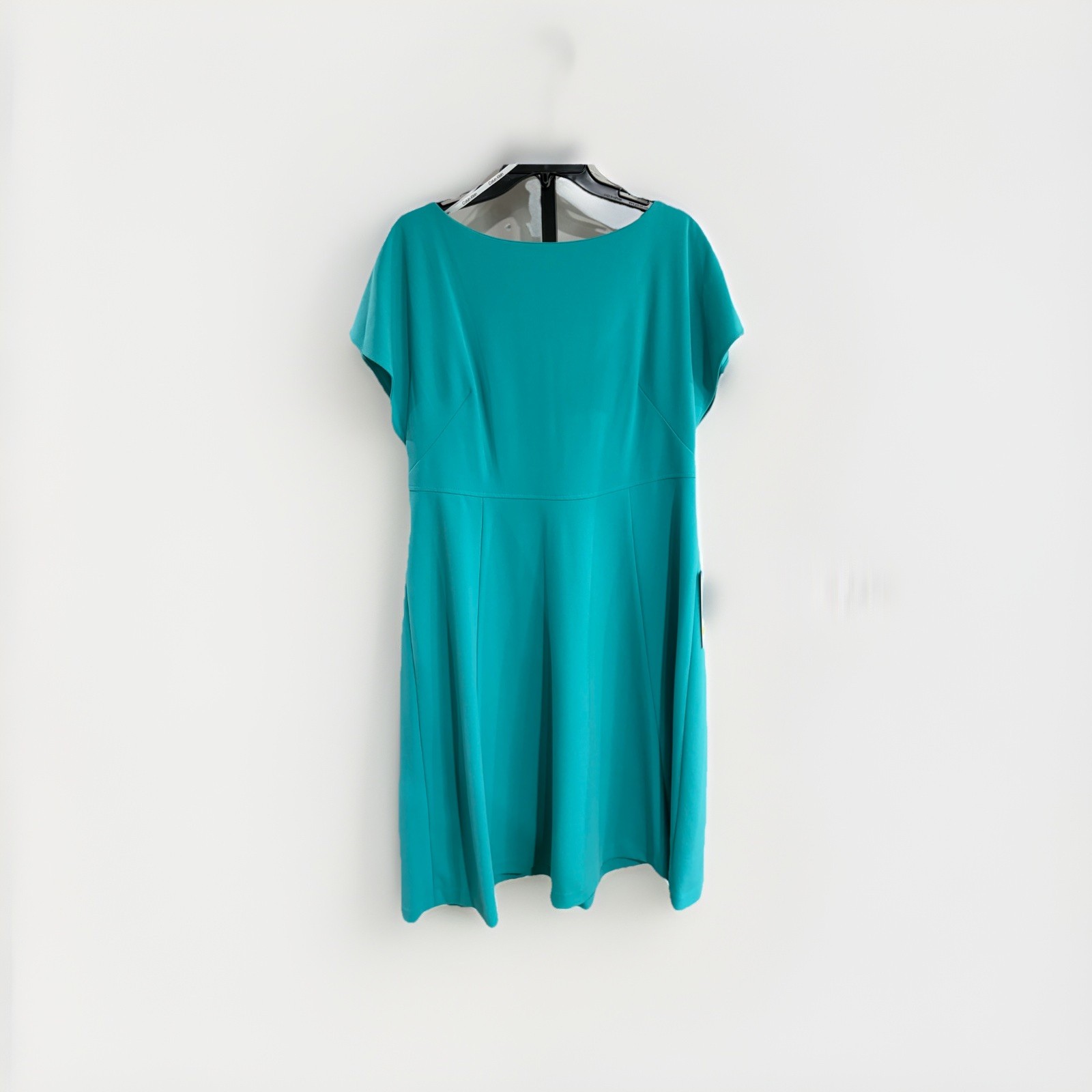 Calvin Klein womens DRESS aqua teal STRETCH party sz 16 BRAND NEW $134 P44