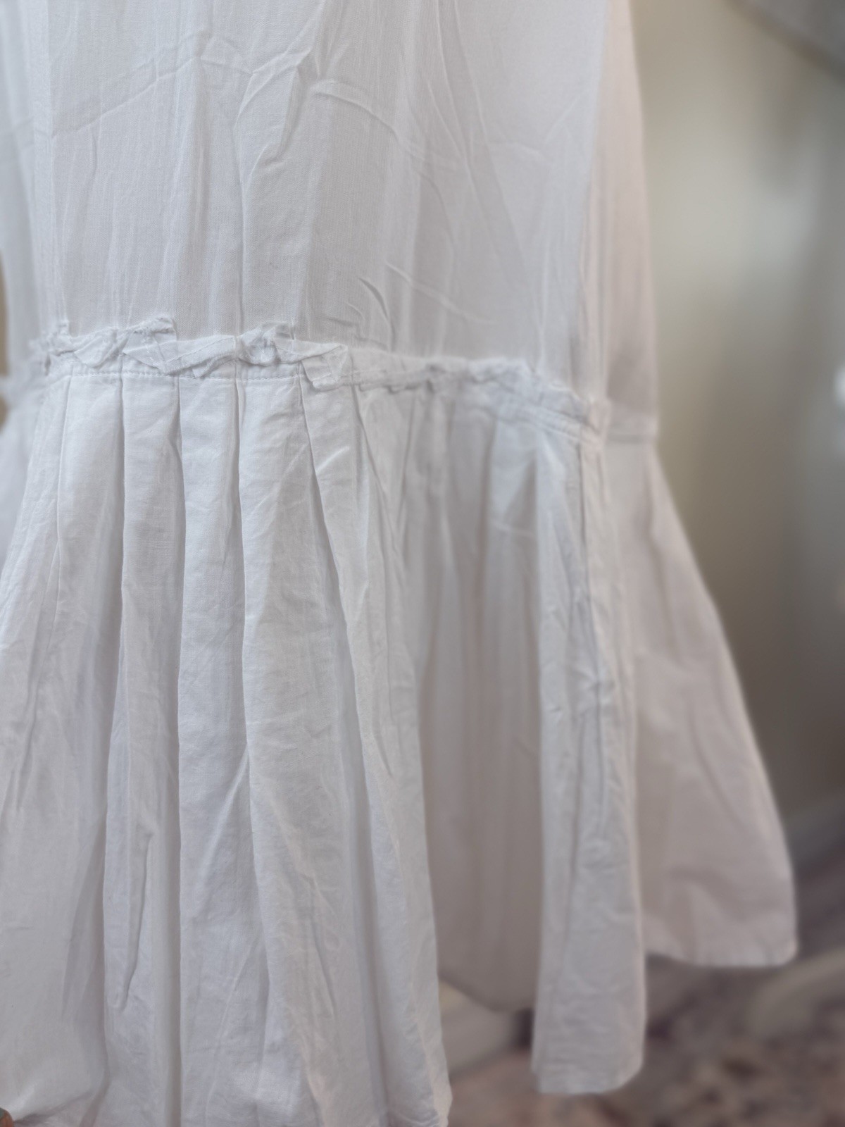 100% Cotton Slip Dress Adjustable Strap Midi Dress Minimalist Cotton Summer