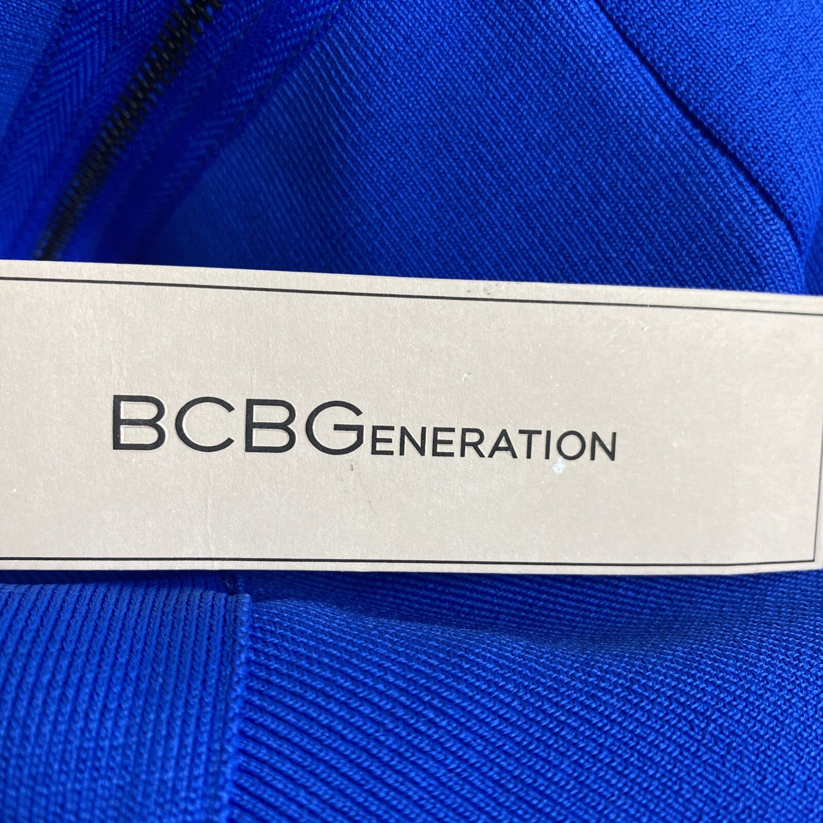 NWT BCBGENERATION Womens Sleeveless Mini Pencil Dress w/Back Zip Blue Size 2XS