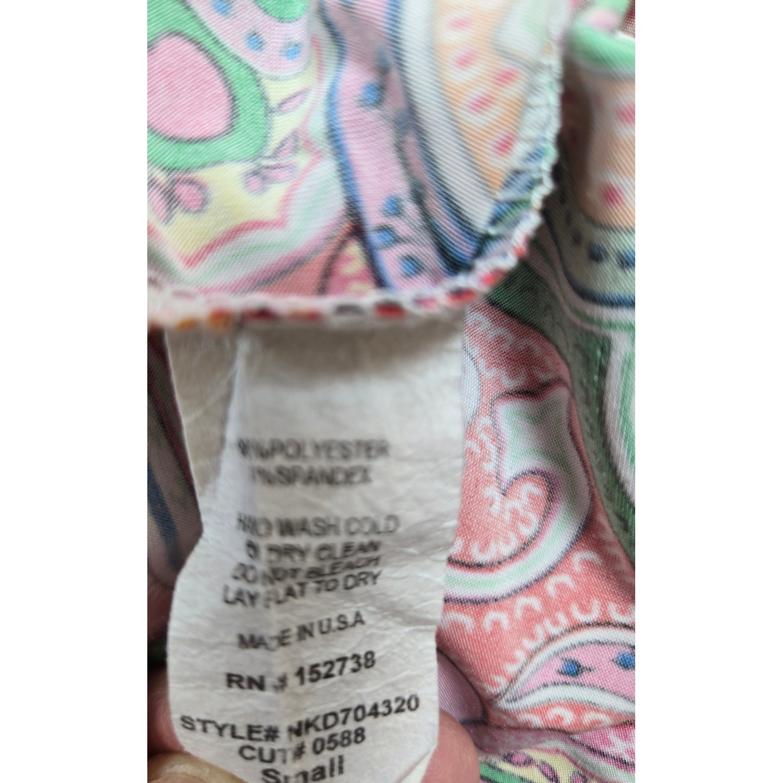 Paisley Maxi Dress Racerback Boho Resortwear Retro Hippie Small S Festival