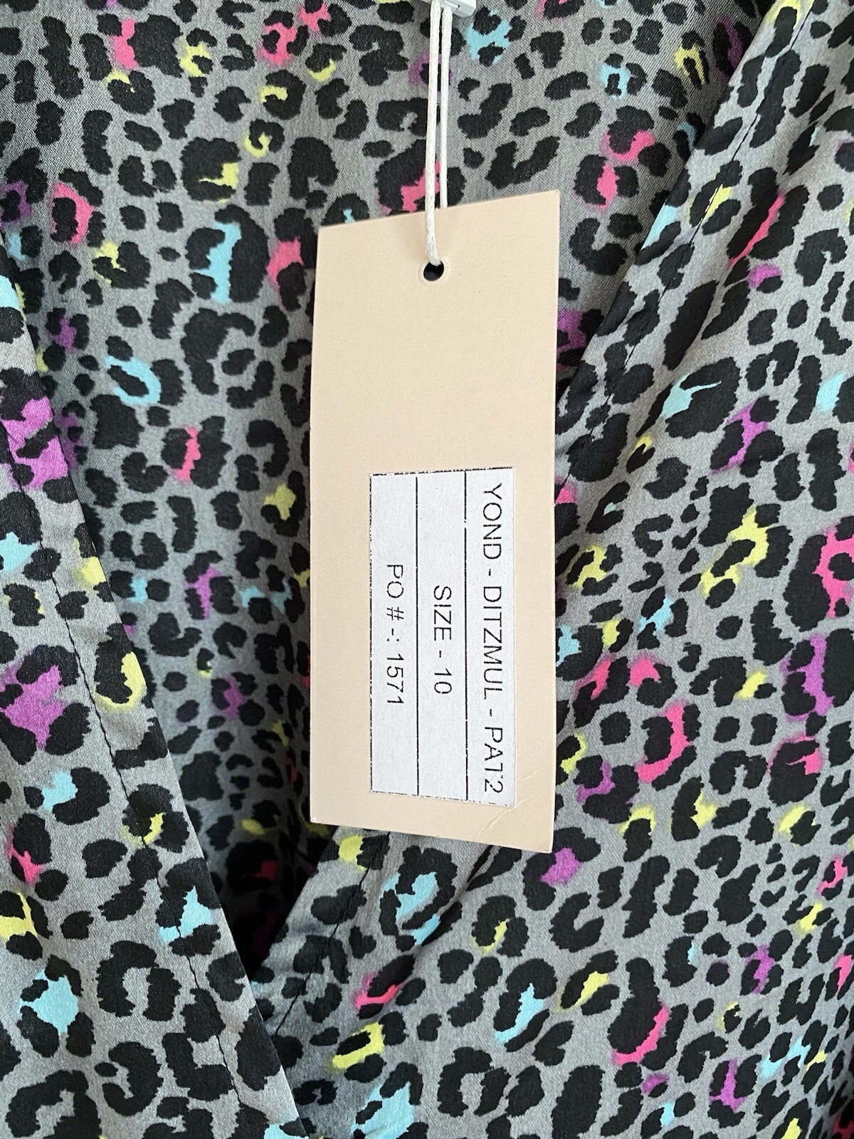 Dancing Leopard SilkFred DOVE maxi dress multi colour animal print UK 10 BNWT