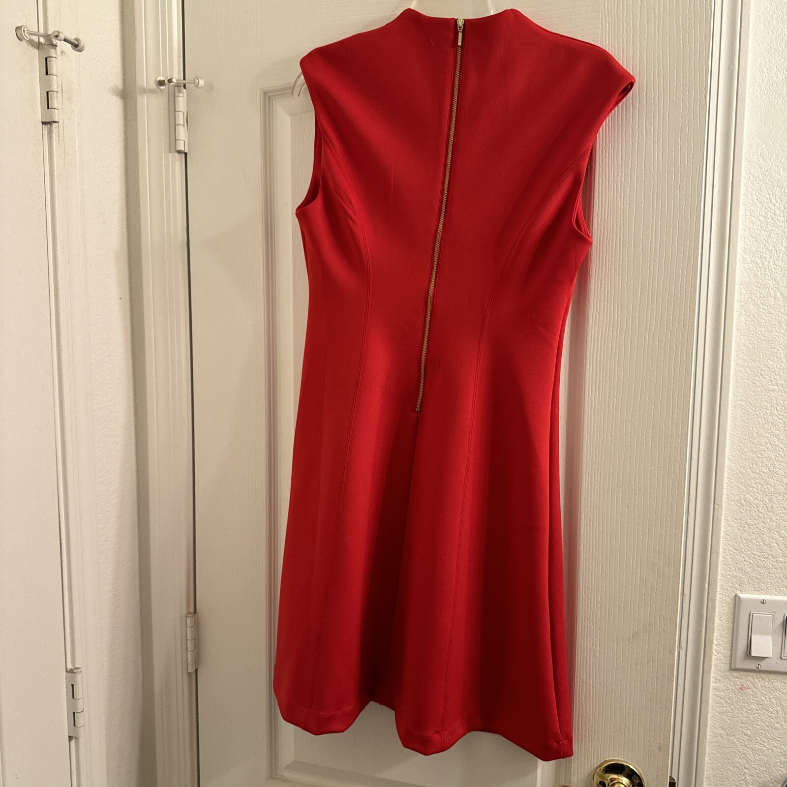 Spense New Red Lacquer Dress Cap Sleeve NWT $72 E15 Size 8