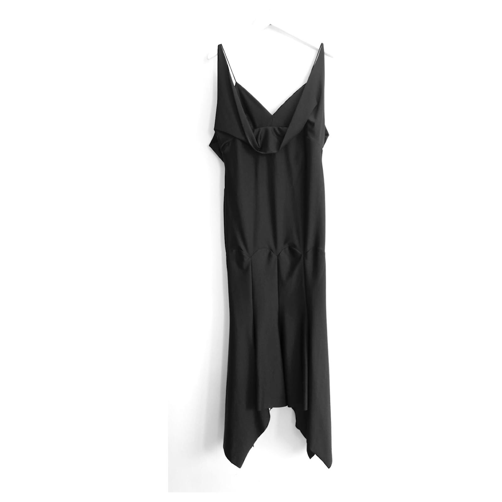 Philosophy di Lorenzo Serafini Black Draped Panel Dress NWT IT42/UK10