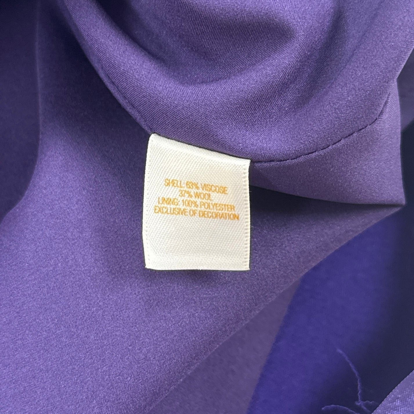 Kate Spade New York Gail Jeweled Shift Dress Womens 10 Purple Wool Embellished