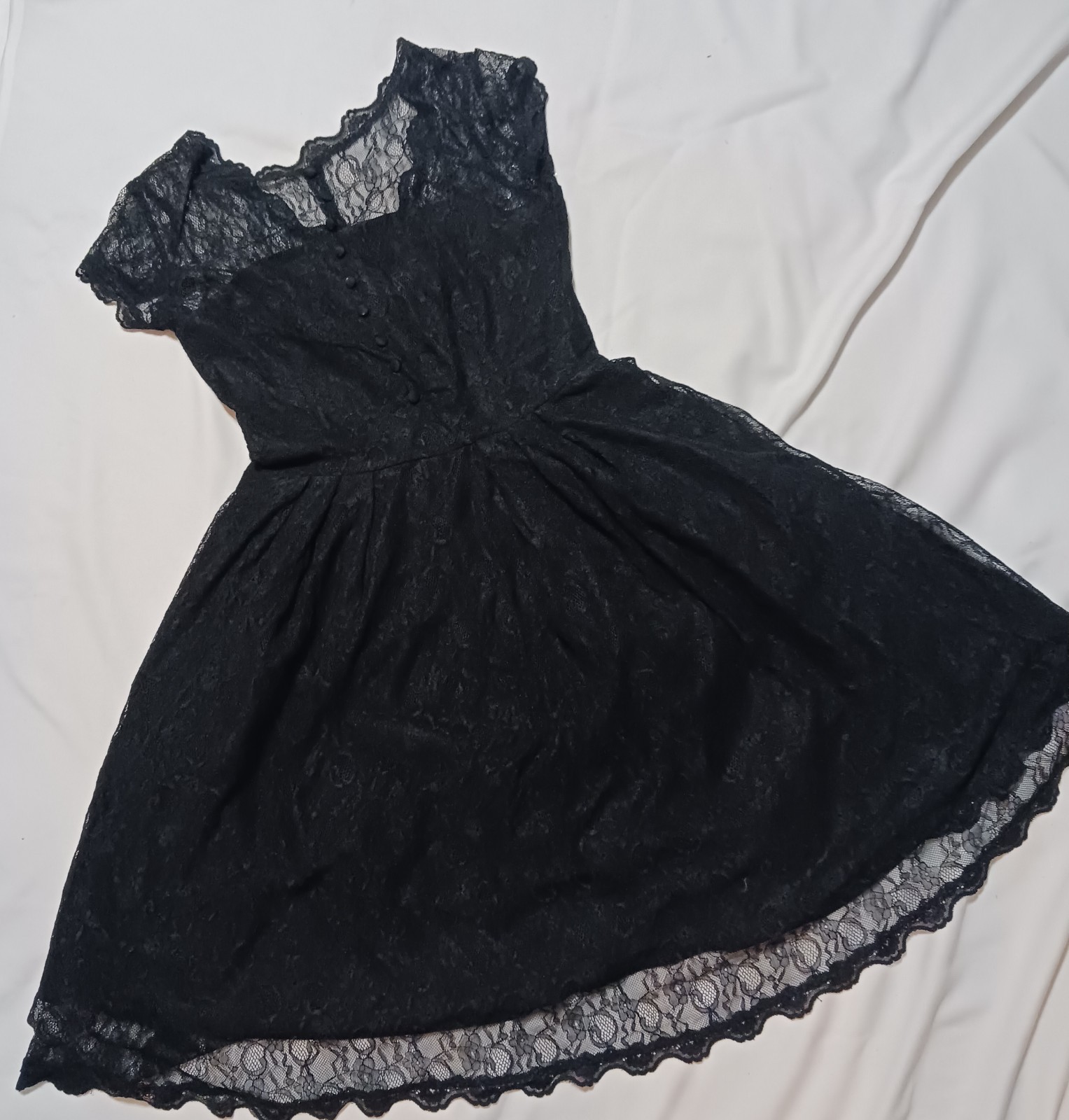 Miusol Black Lace A Line Elegant Dress Size Medium