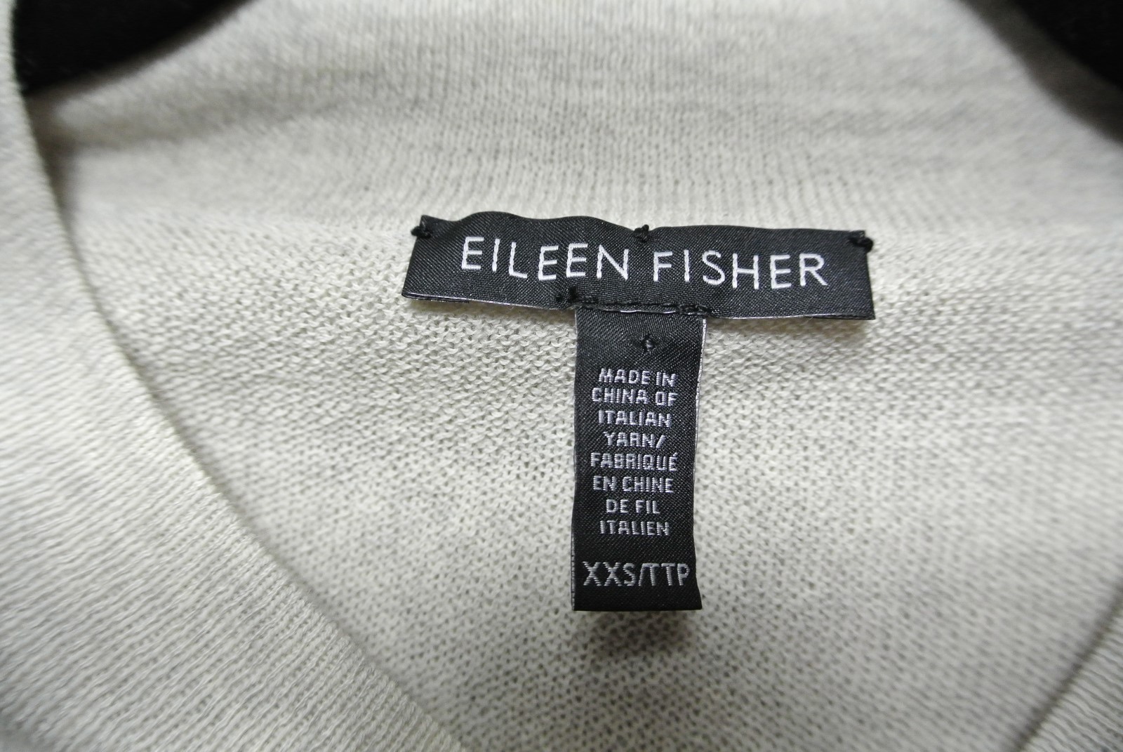 NEW Eileen Fisher Layered Wool Dress in Natural – Size XXS #D453