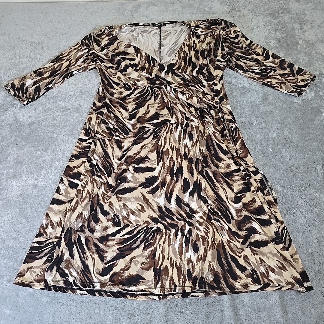 Elementz Woman Dress Womens 1X Brown Casual Normcore Classicore