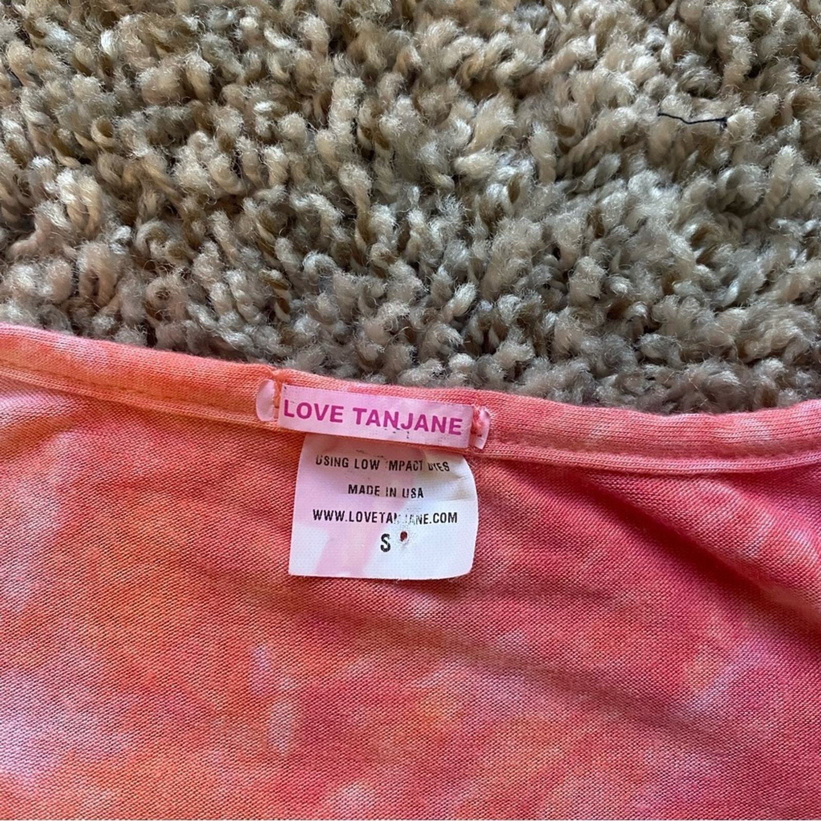 Love Tanjane Pink and Orange Tie-dye Maxi Dress Size Small Beach Resort Coastal