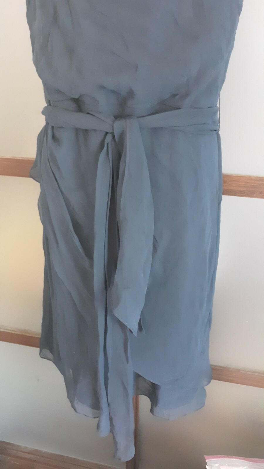 Siri Dress Coronado Navy Blue Chiffon Flowing Sz 12