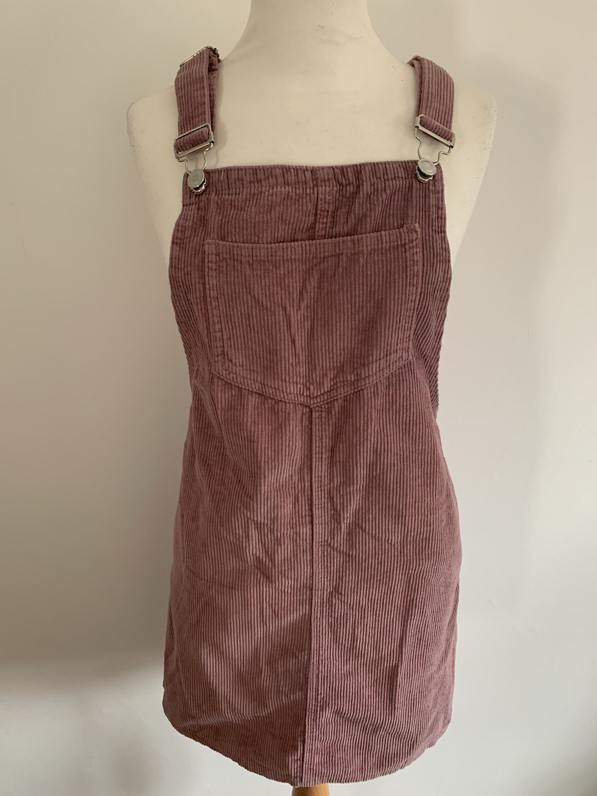 Ladies Girls Dusky Pink Cord Dungaree Pinafore Dress Uk Size 4 Denim Co