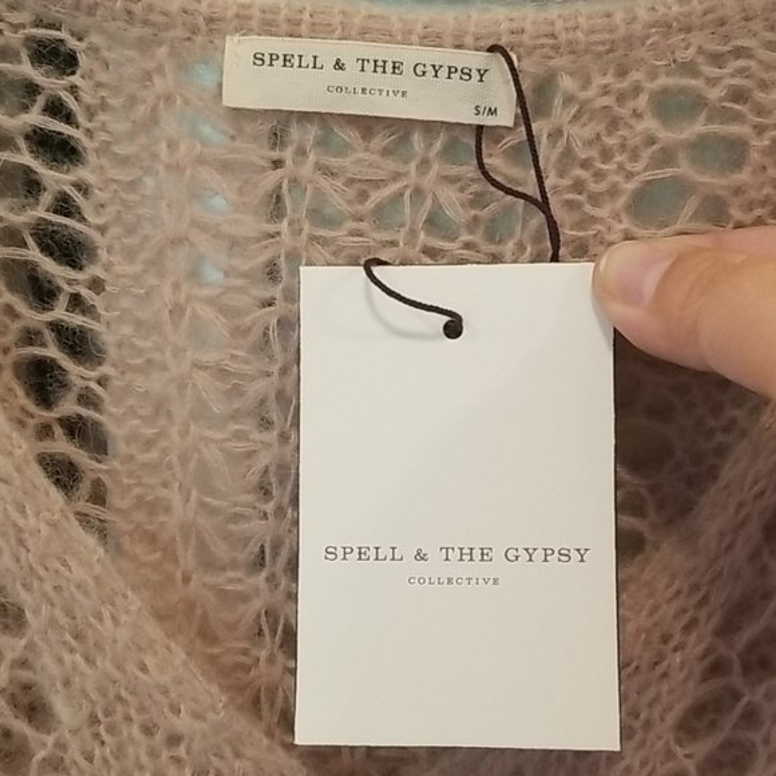 💕SPELL & THE GYPSY💕 Knit Midi Sweater Dress ~ Stone Small/Medium NWT