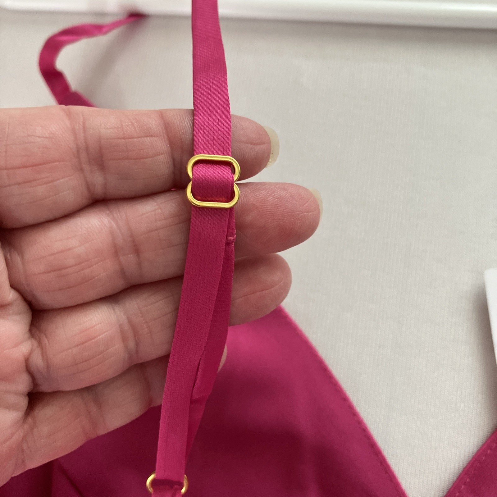 Hutch Anthropologie Satin Slip Dress Women Large Pink Fuchsia Midi Wedding Guest