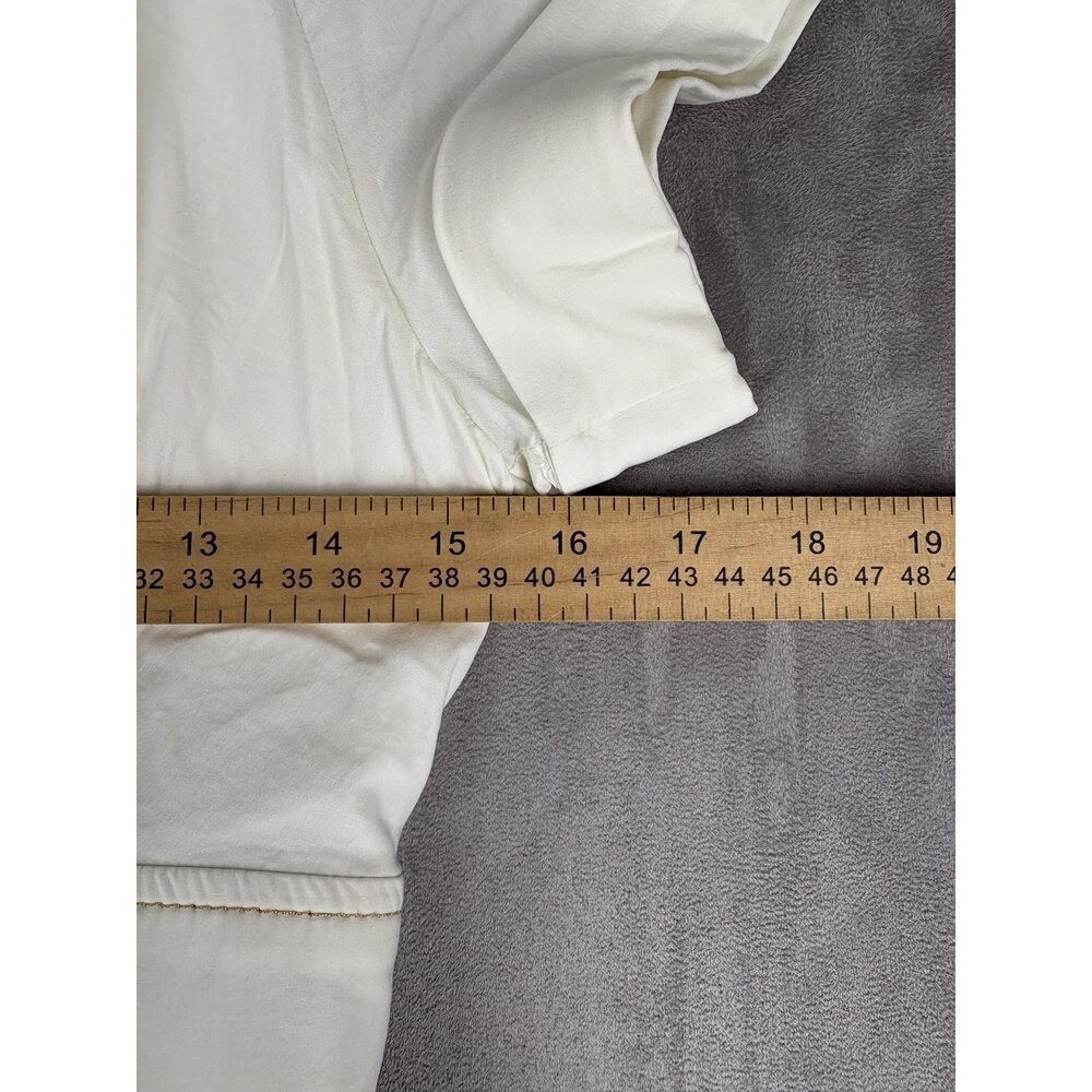Maeve White Button-Front Maxi Shirt Dress Size 0
