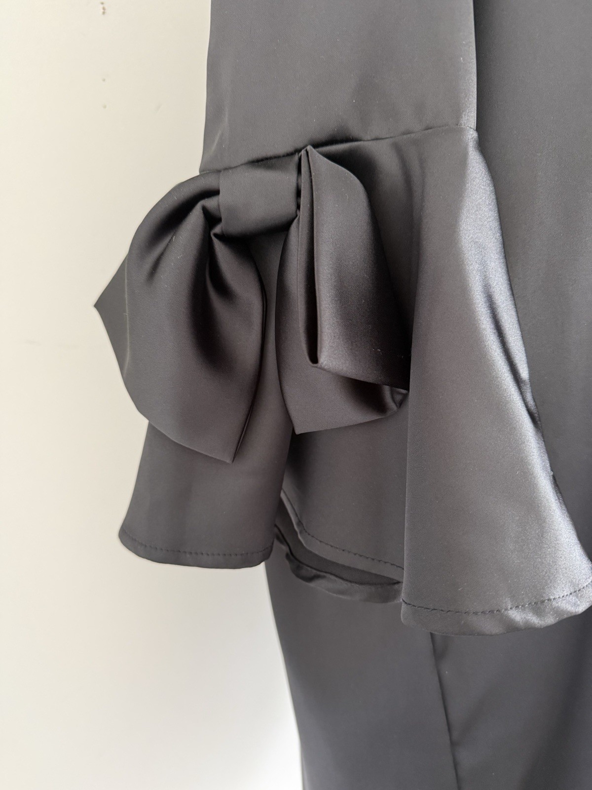 IC COLLECTION POLYESTER SPANDEX ZIP BACK CLOSURE SATIN DRESS SIZE L