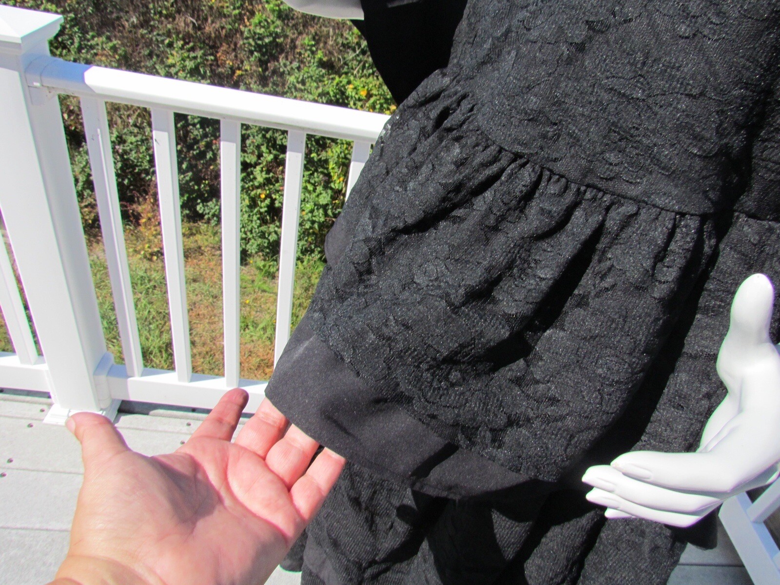 NEW M Pyramid Collection dress black lace wench Ren fair costume gothic sexy hot