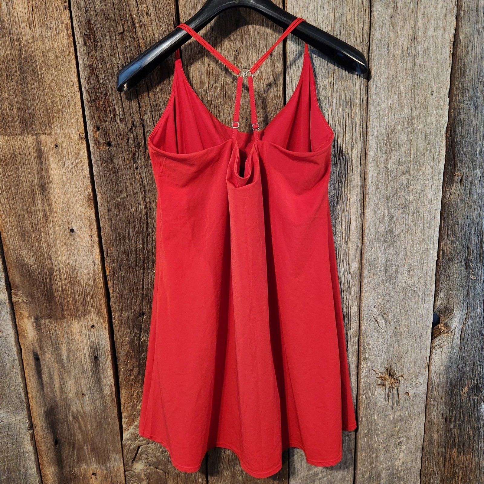 Abercrombie & Fitch Red Traveler Mini Dress Built-in Shorts XLT Tall Womens