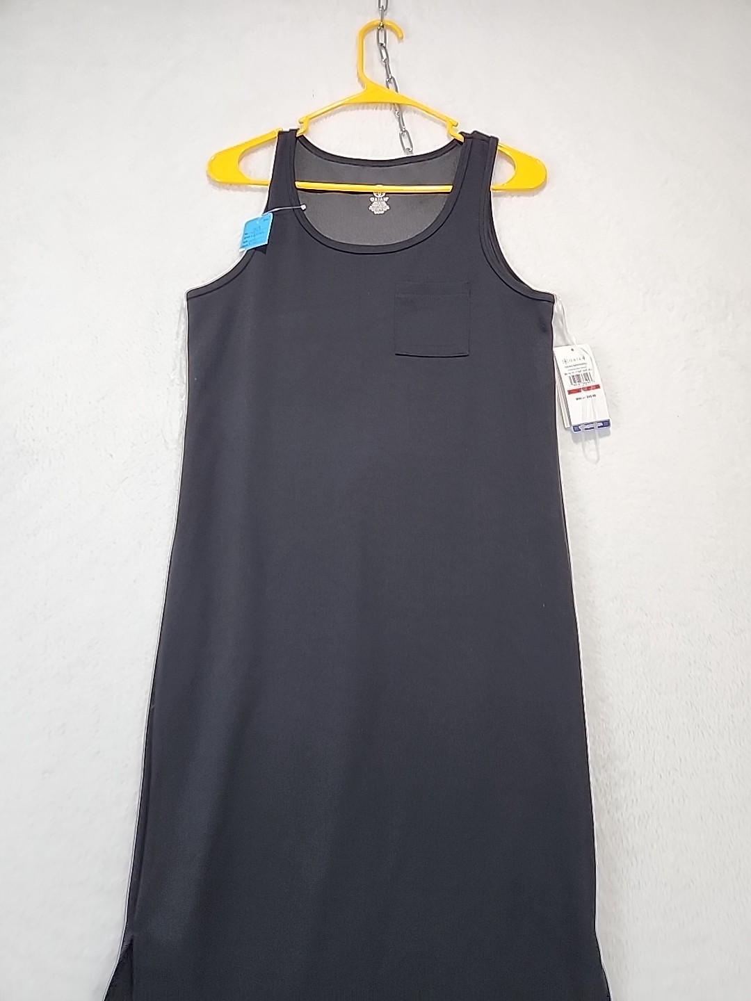 GAIAM Black Sleeveless Hudson Midi Tank Dress Women’s Size S Sheath Scoop Neck