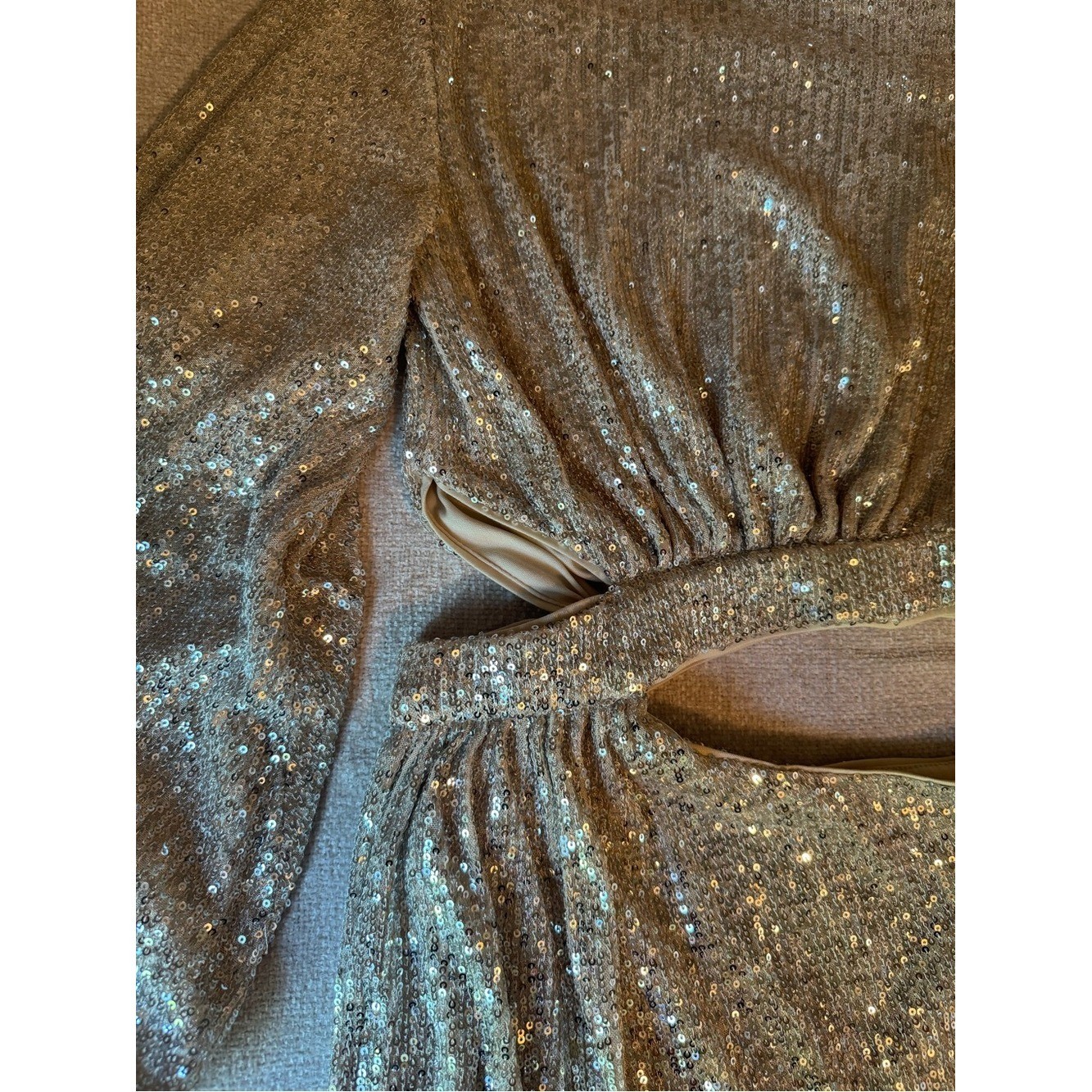 Bardot Alessandra Cutout Sequin Dress Small