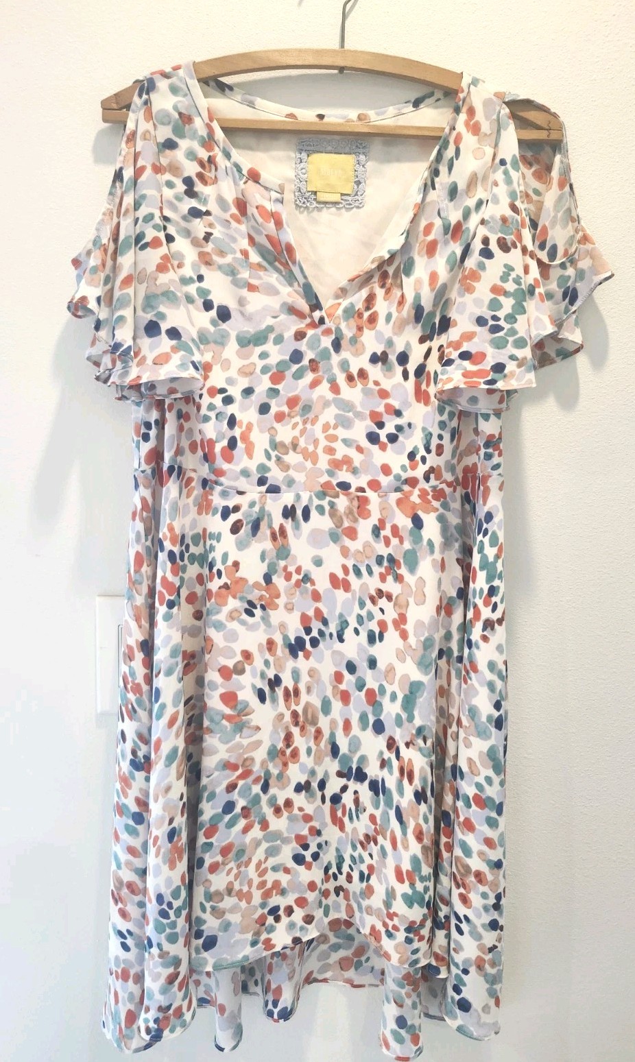 Anthropologie Maeve Fluttered Watercolor Dress Size x-small