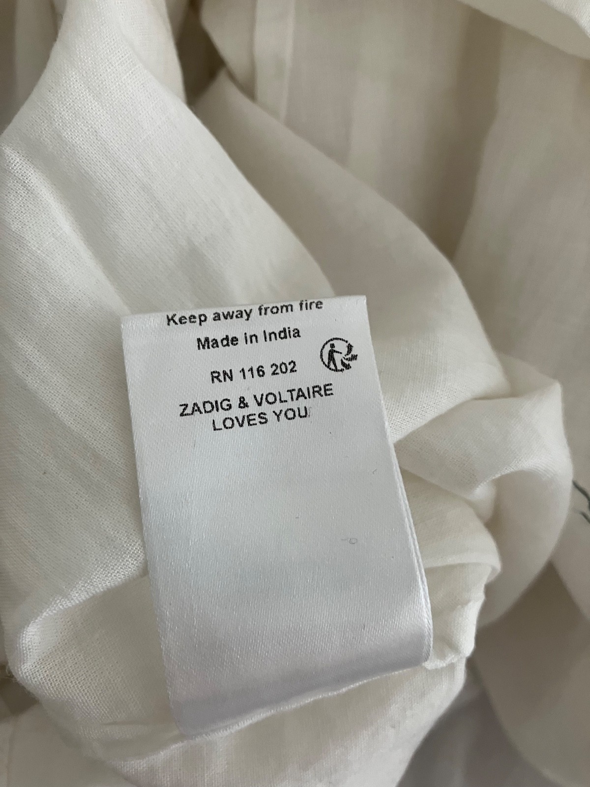 Women Romane Zadig &Voltaire Cotton Flowing maxi Dress L