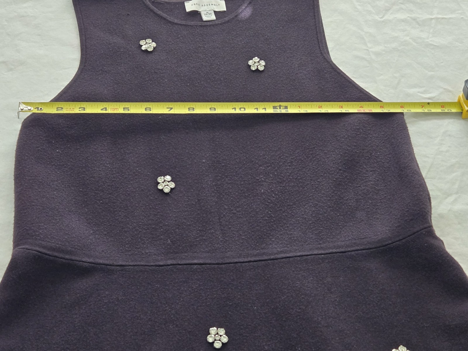 Free Assembly Rhinestone Embellished Sleeveless Gothic Midi Dress, Sz XL (16-18)