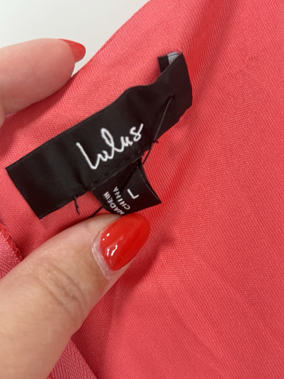 Lulus Impressive Glamour NWT size Large Coral Pink Sleeveless Column Maxi Dress