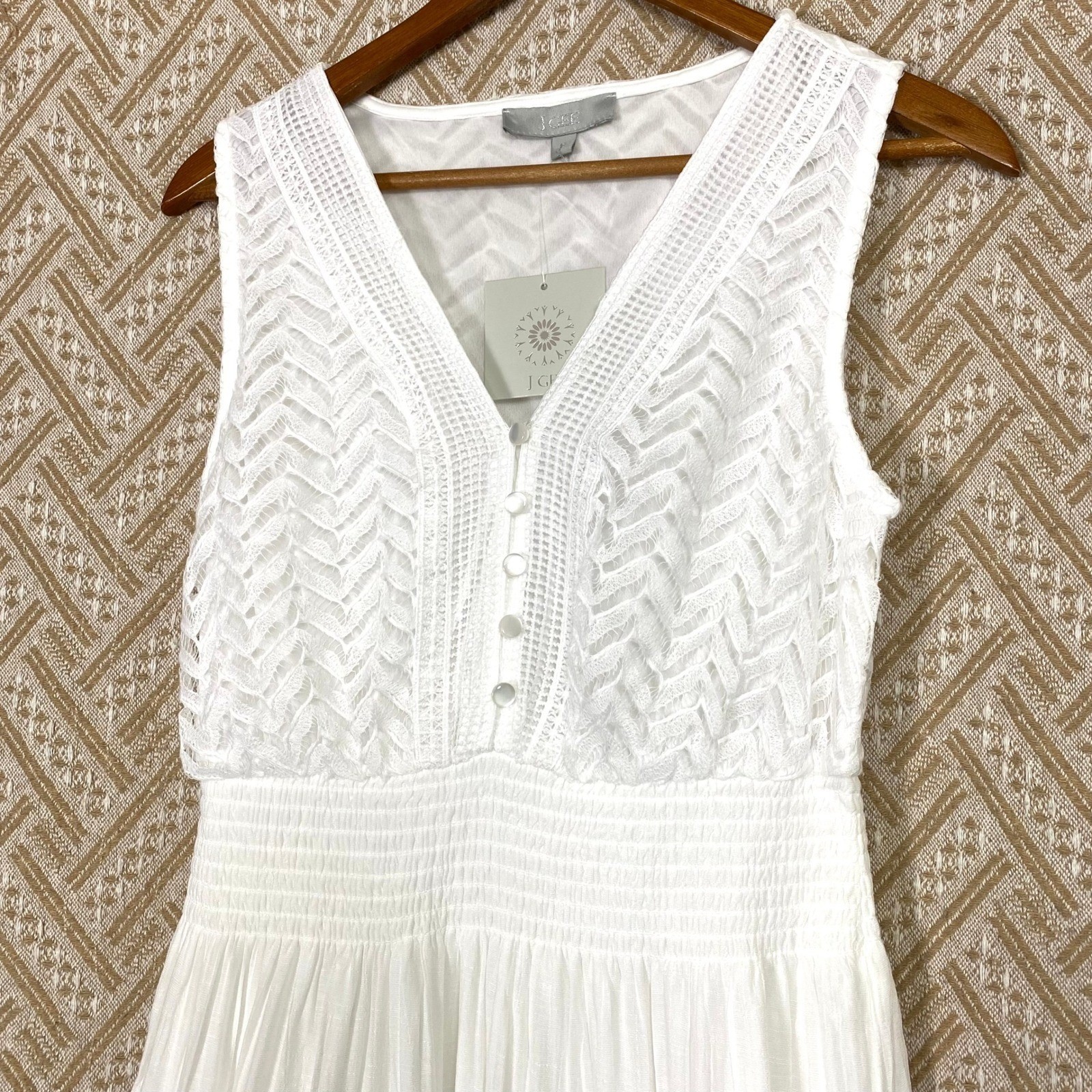 Anthropologie J Gee Small Maxi Dress Cottagecore Romantic Coquette Feminine Chic