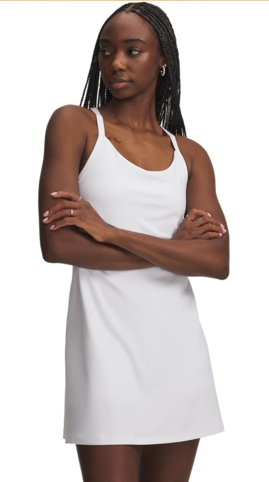 Under Armour Vestido Motion para mujer, negro o blanco size M