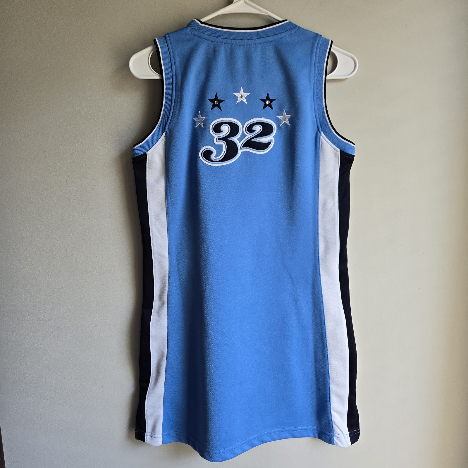 Colosseum Spelman College Jersey Dress Size M Blue White Jaguars