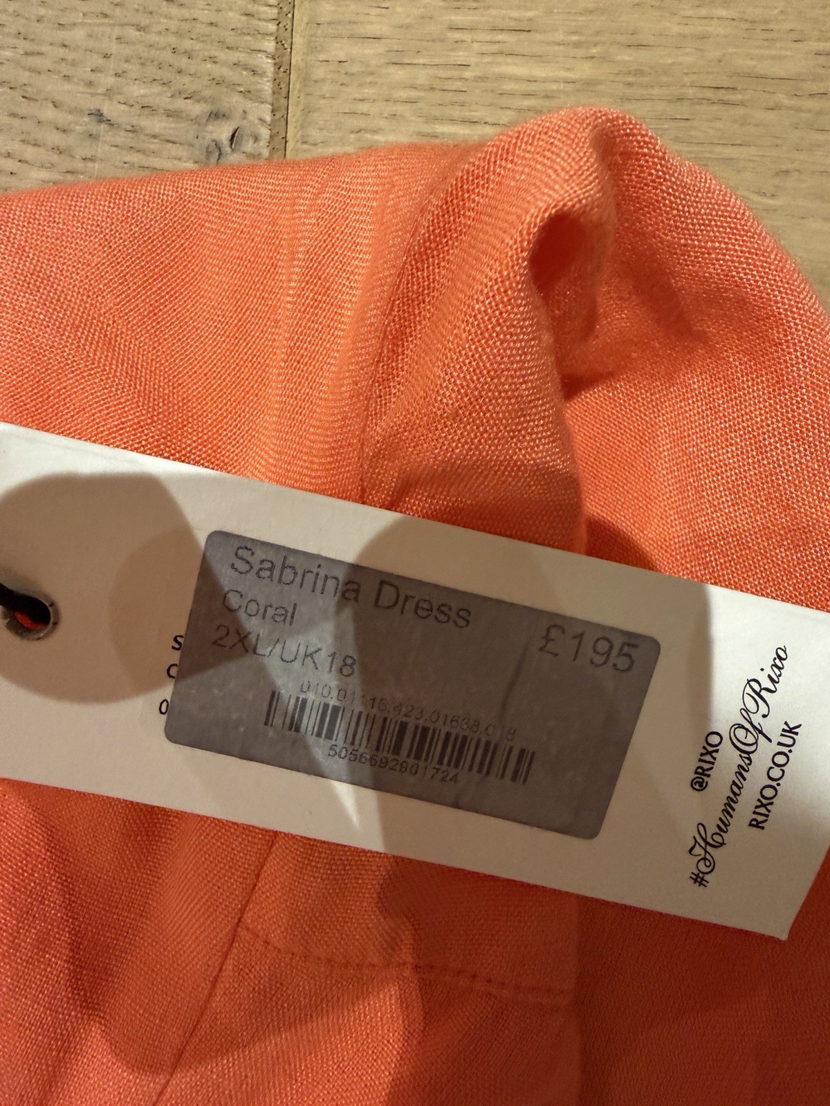 Rixo Summer Coral Halterneck Midi Dress Size XXL UK18 EU46 US14 BNWT RRP £195
