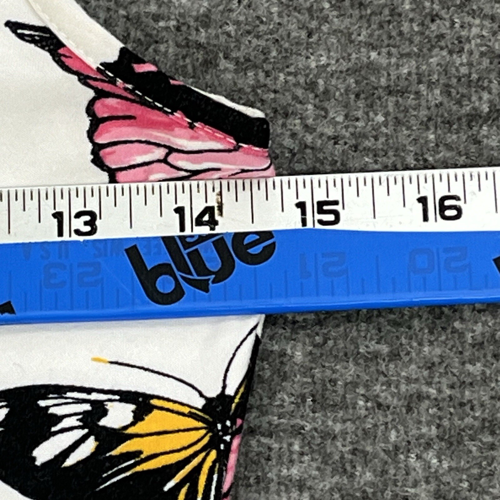 Jolie & Joy Dress Womens Medium Bodycon White Pink Yellow Butterfly