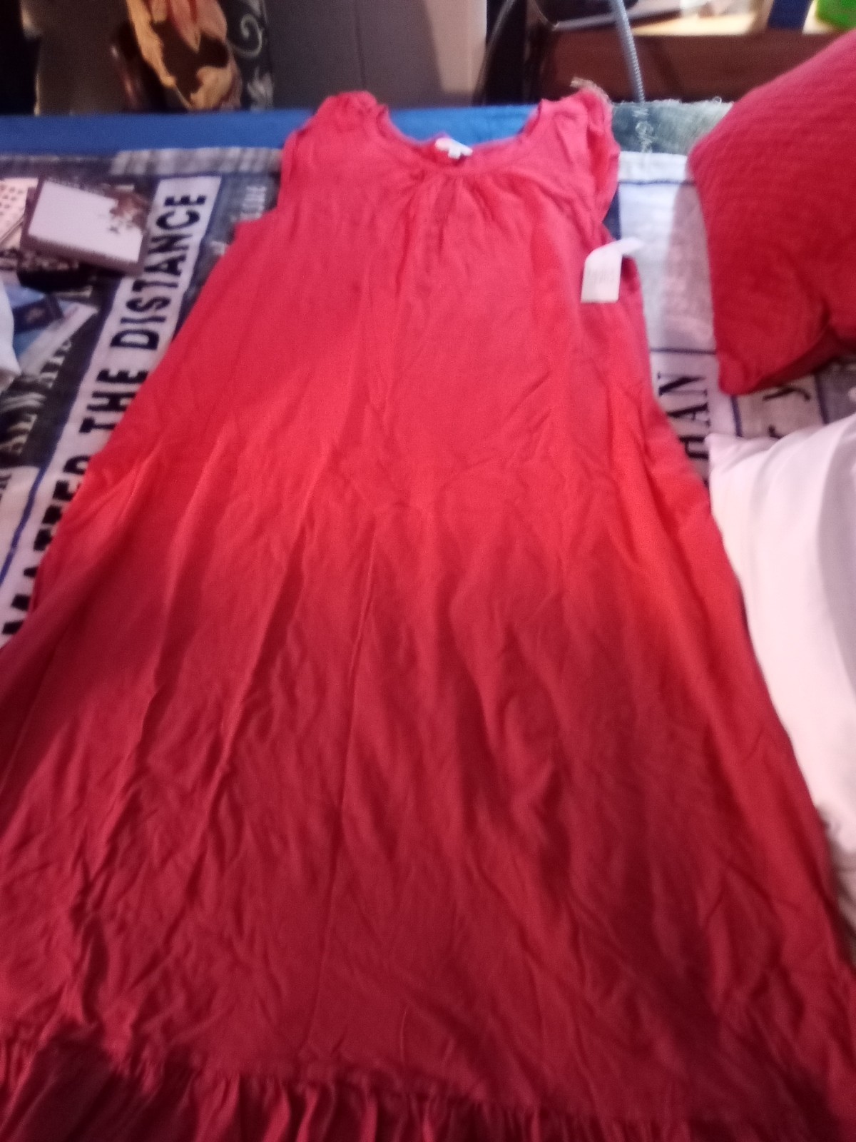 54.5 inches long Sleeveless two Tone Women’s Dress