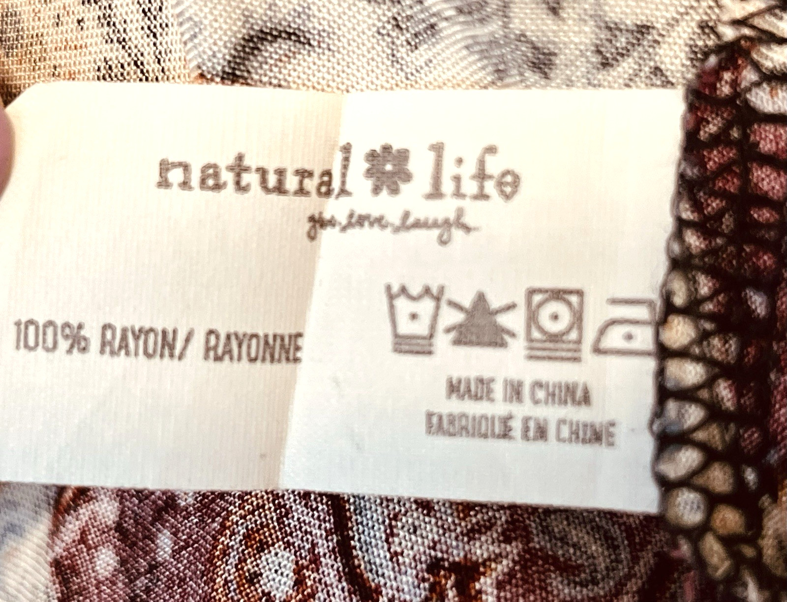 Natural Life Size L XL Patchwork Earth Tones Maxi Dress Boho Peasant Cottagecore