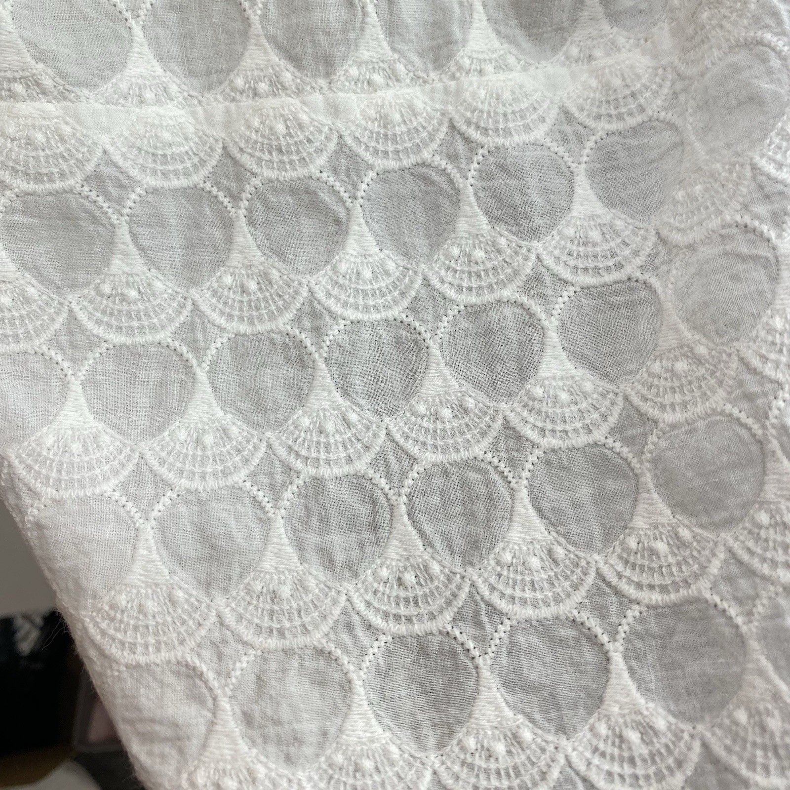 Midi Sundress Crochet Size S White Embroidered Romantic Cottagecore Shabby Chic