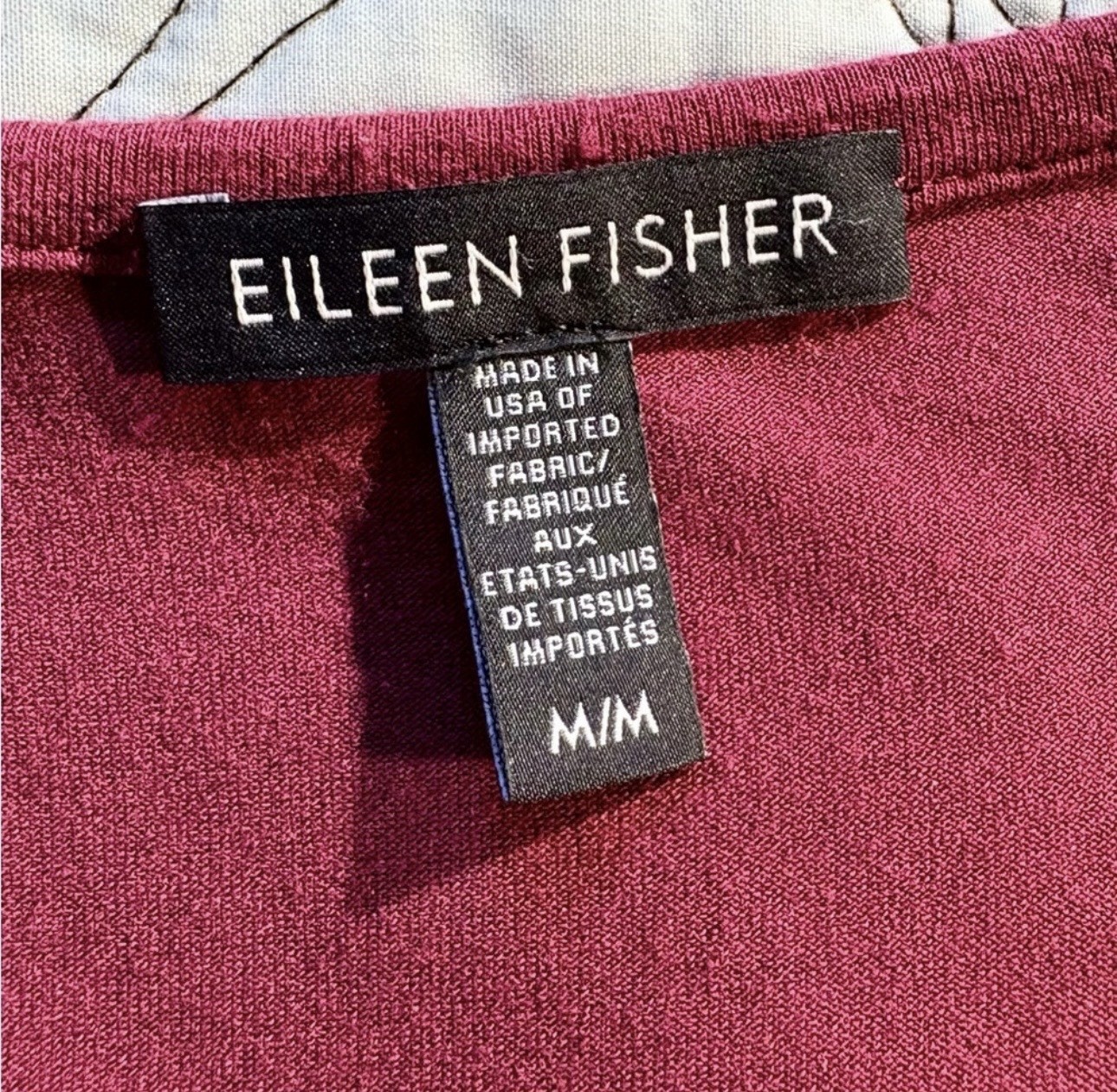 💥Eileen Fisher Scarlet Red Viscose Jersey Keyhole-Back Midi Dress Sz Medium 💛